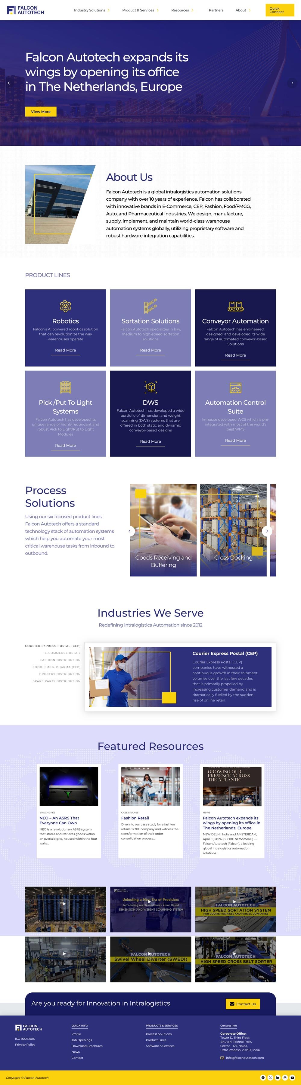 Elevating an Intralogistics Automation brand with a solutions-focused website