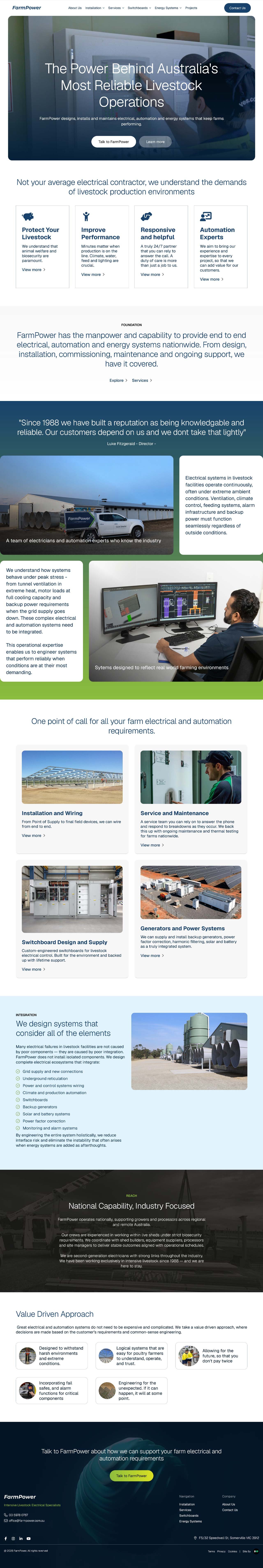 Website design for Melbourne based  automation company
